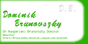 dominik brunovszky business card